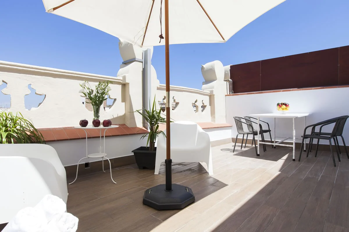 Terrace To stay in Charming Flats Trendy Atic