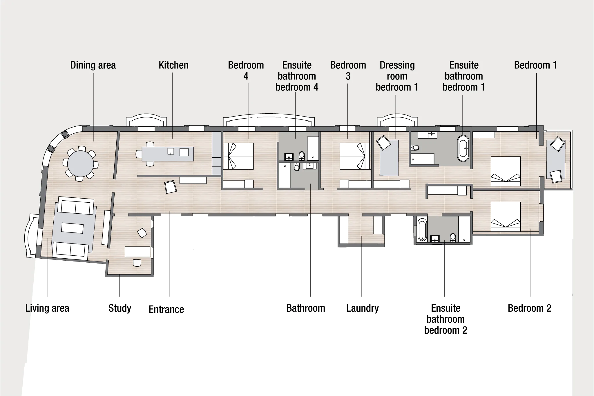 The floor plan