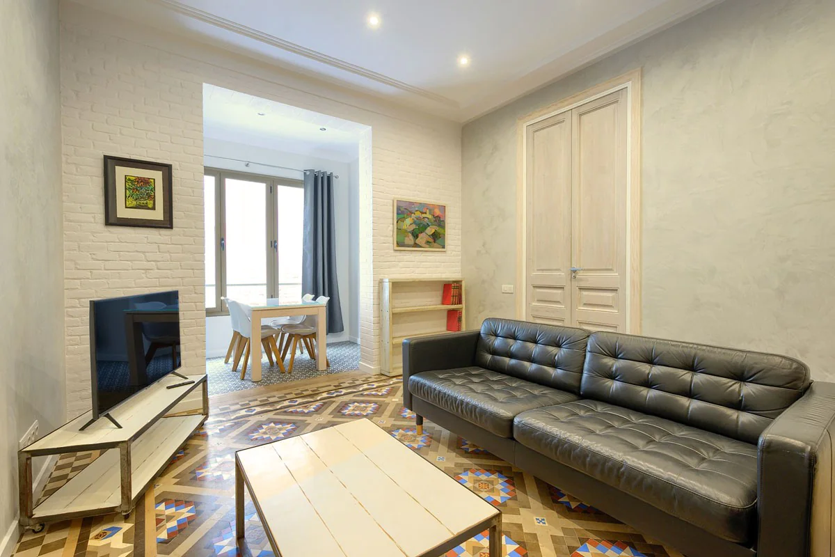 Living Room - Fuster Apartments - Stylish Interior