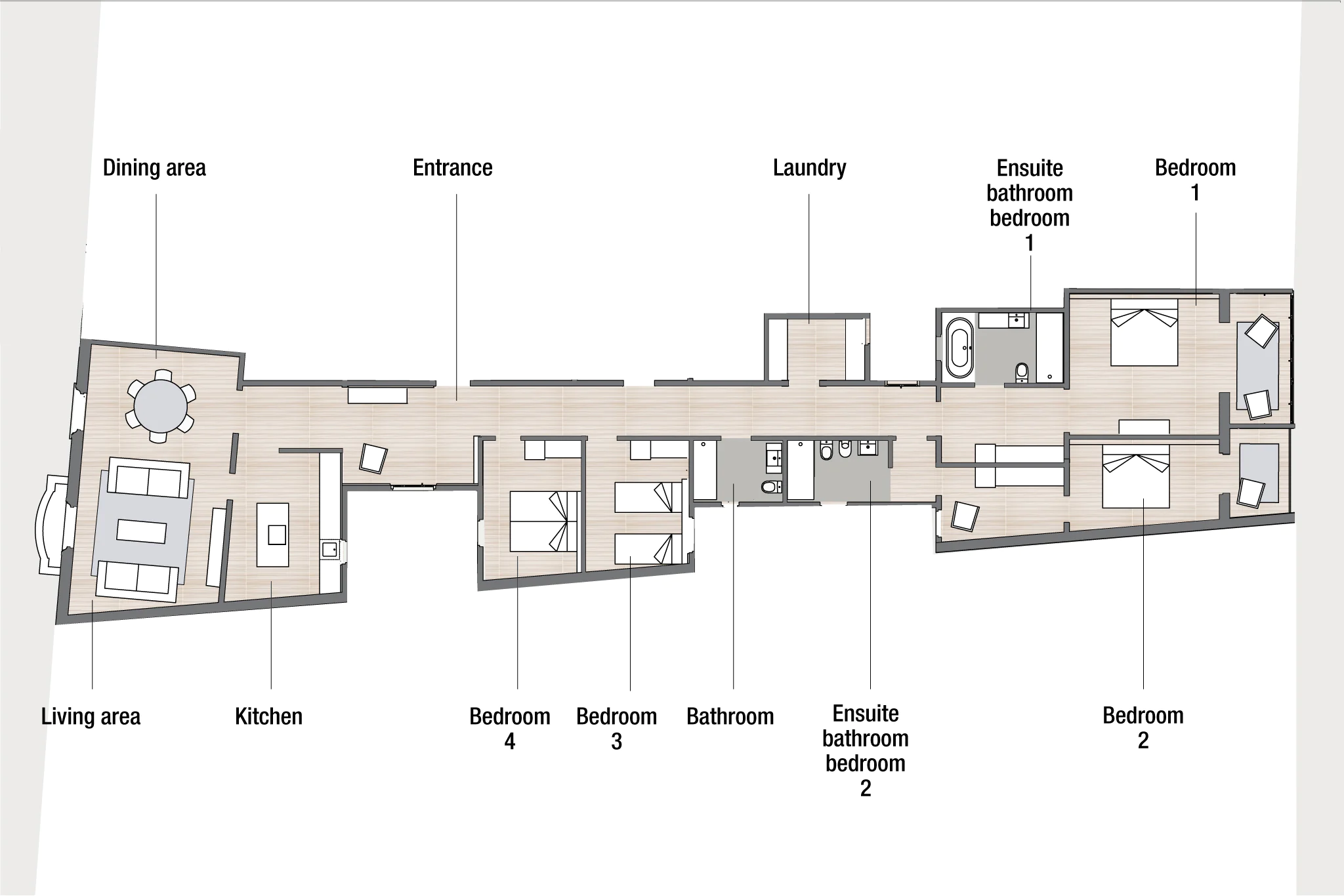 The floor plan