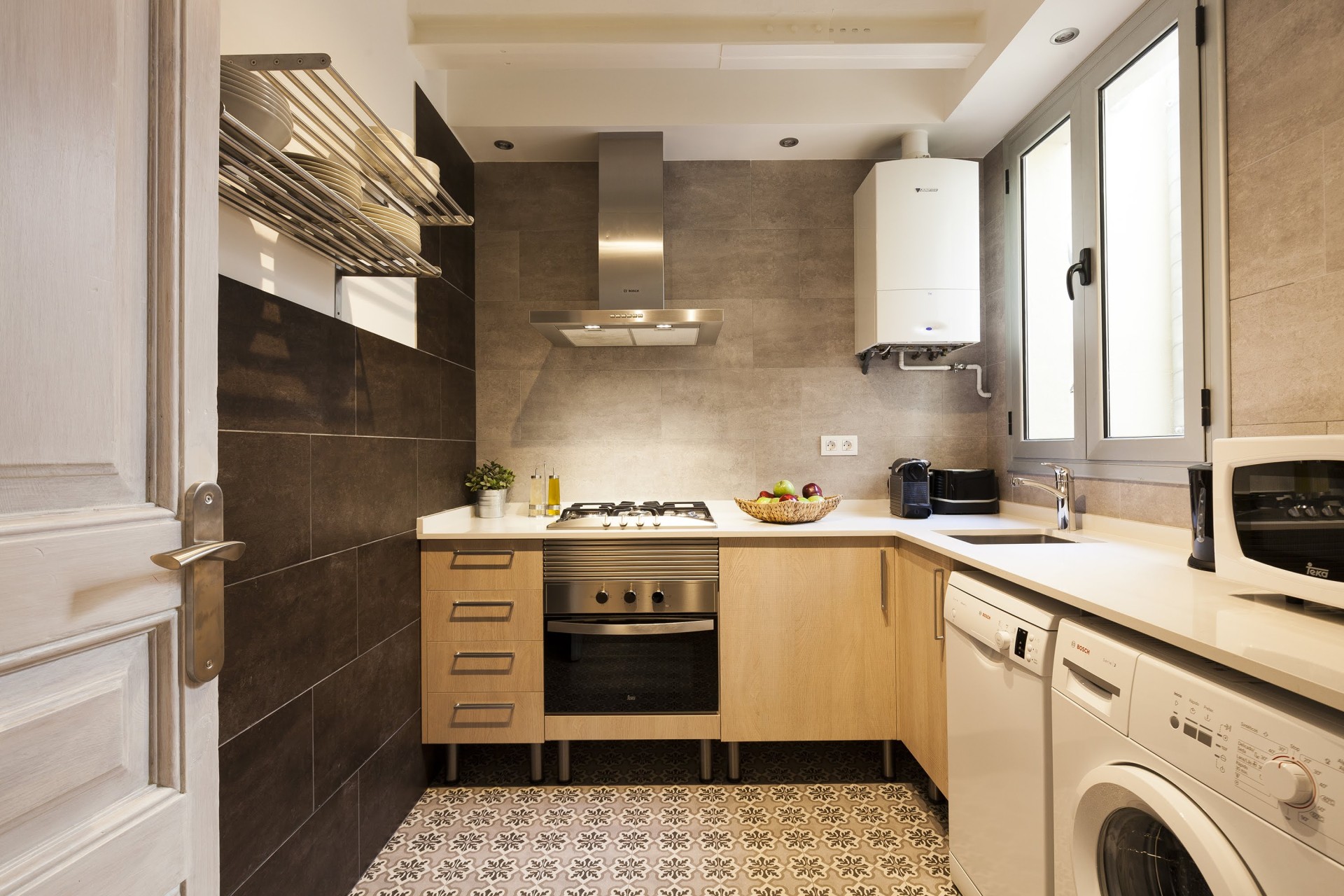 Kitchen - Fuster Apartments - Stylish Balcony